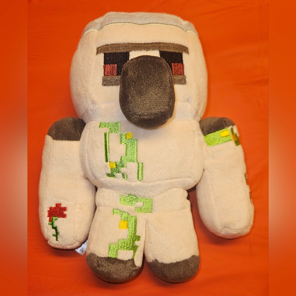 Minecraft Mojang Jinx Happy Explorer Flower Poppies & Rose Approx 7"-8" E.U.C